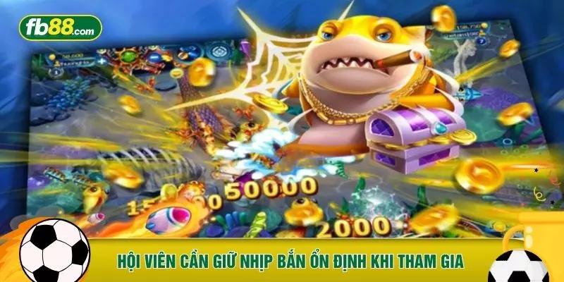 Hội viên cần giữ nhịp bắn ổn định khi tham gia