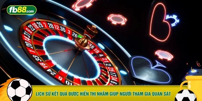 Lịch sử kết quả được hiển thị nhằm giúp người tham gia quan sát
