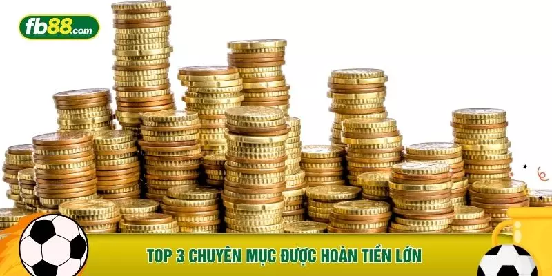 Top 3 chuyên mục được hoàn tiền lớn
