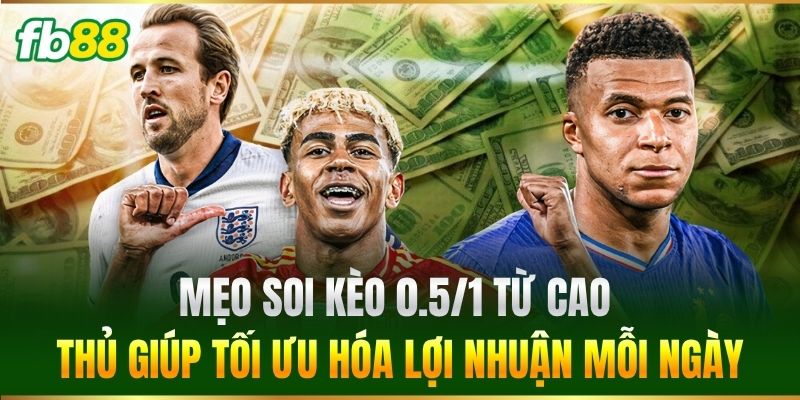 Mẹo soi Kèo 0.5/1 từ cao thủ giúp tối ưu hóa lợi nhuận mỗi ngày